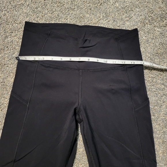 Lululemon Fast And Free Black Crop Leggings 23" - Picture 8 of 13